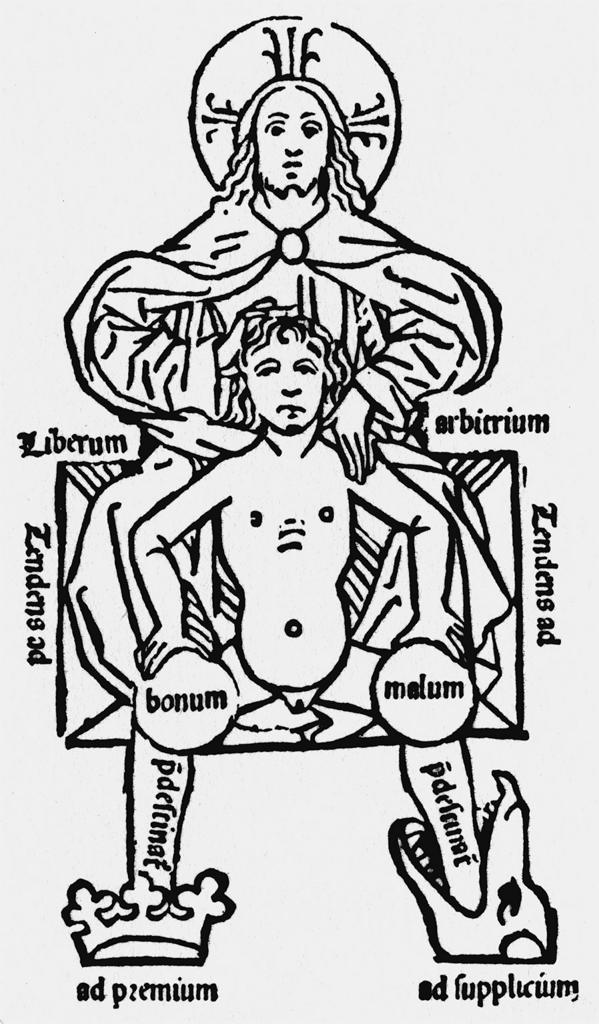Figure 5 God the Father with a Diagram of a Man. 1486 woodcut 