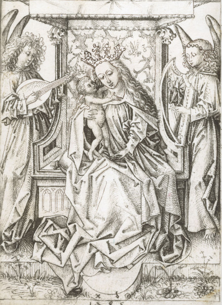 Figure 4. Albrecht Dürer, Mary with Child and Angels, 1485 