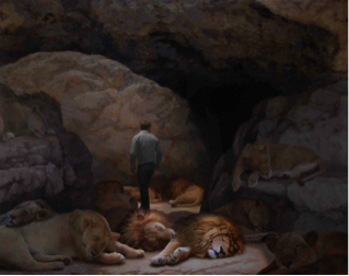 Figure 3. Bryan Leboeuf: Lion’s Den, 2011. Oil on Canvas
