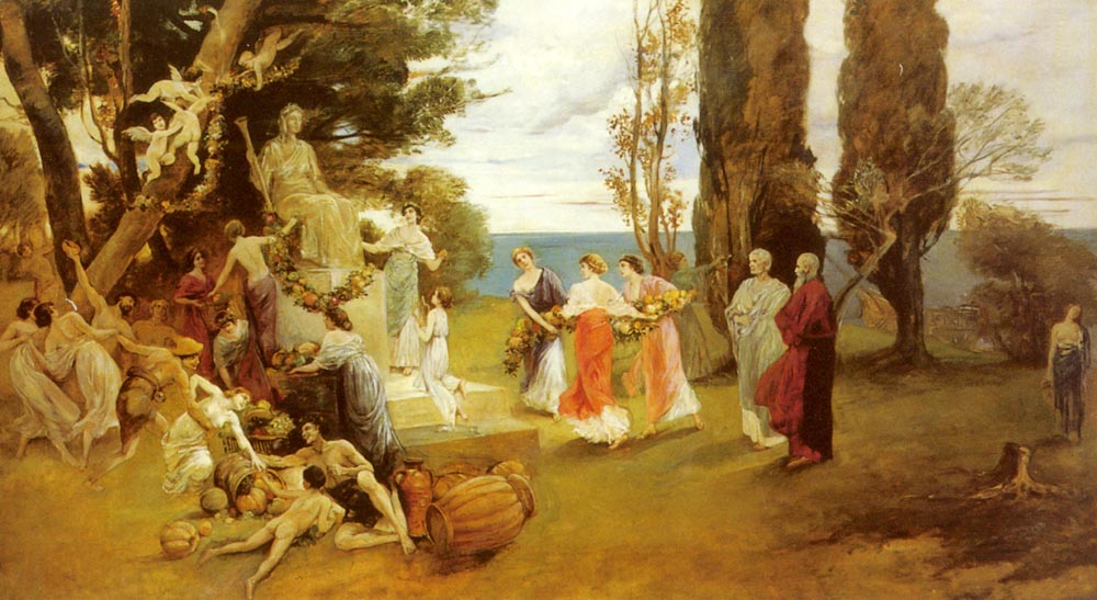Friedrich August von Kaulbach, In Arcadia, 1850-1920