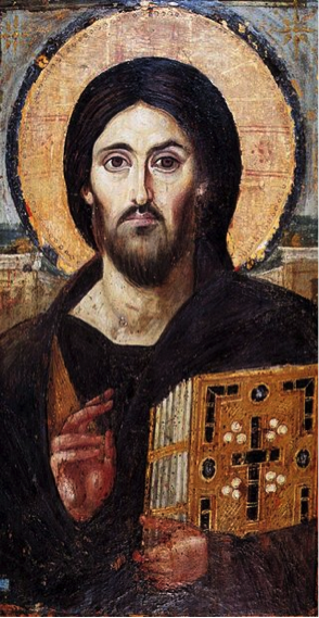 Icon of Christ Pantocrator, Saint Catherine's Monastery, Mount Sinai, c. 6th century CE 