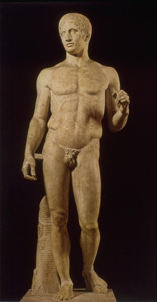 Figure 2. The Doryphoros, Roman Marble copy, 120-50 BCE