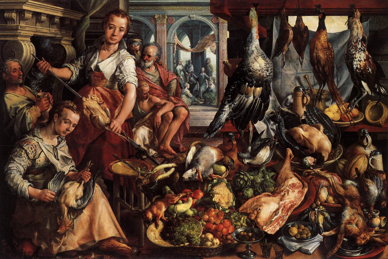 Figure 3. Joachim Beuckelaer, The Well-Stocked Kitchen, 1566. Oil on panel, 171 x 250 cm.