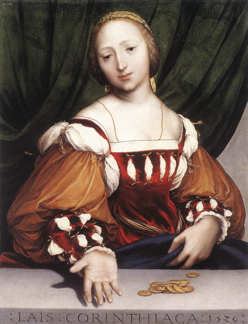 Figure 4. Hans Holbein, Lais of Corinth, 1526. Oil on limewood, 34.6 x 26.8 cm. 