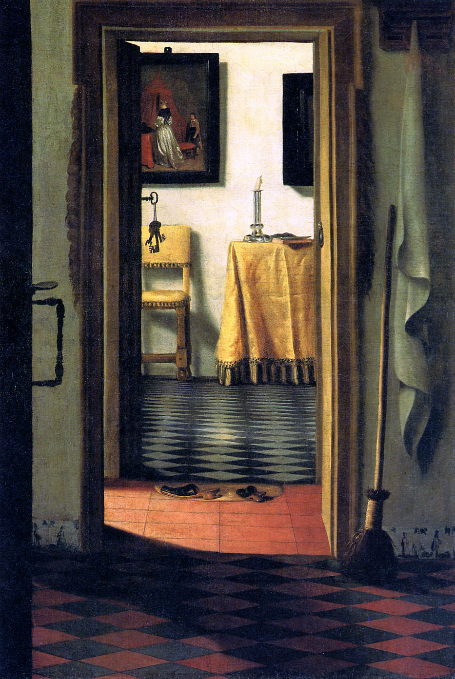 Figure 5. Samuel Van Hoogstaten, View of an Interior (or The Slippers), c. 1654-1662. Oil on canvas, 103 x 70 cm.