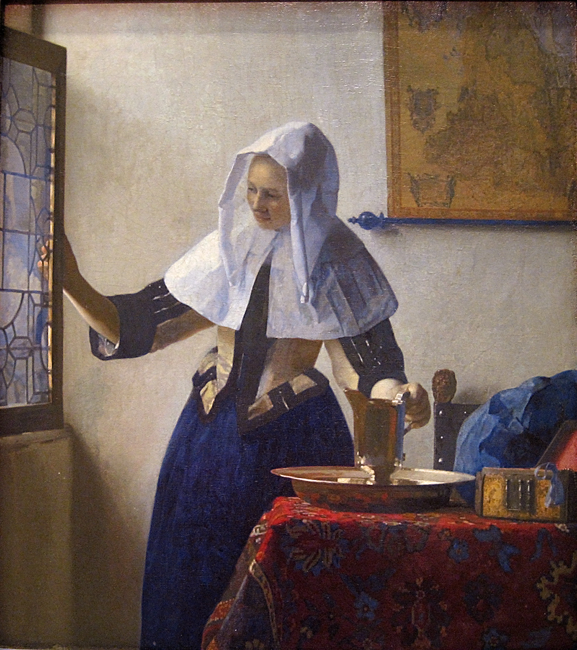 Johannes Vermeer, Young Woman With a Water Pitcher,1660-62