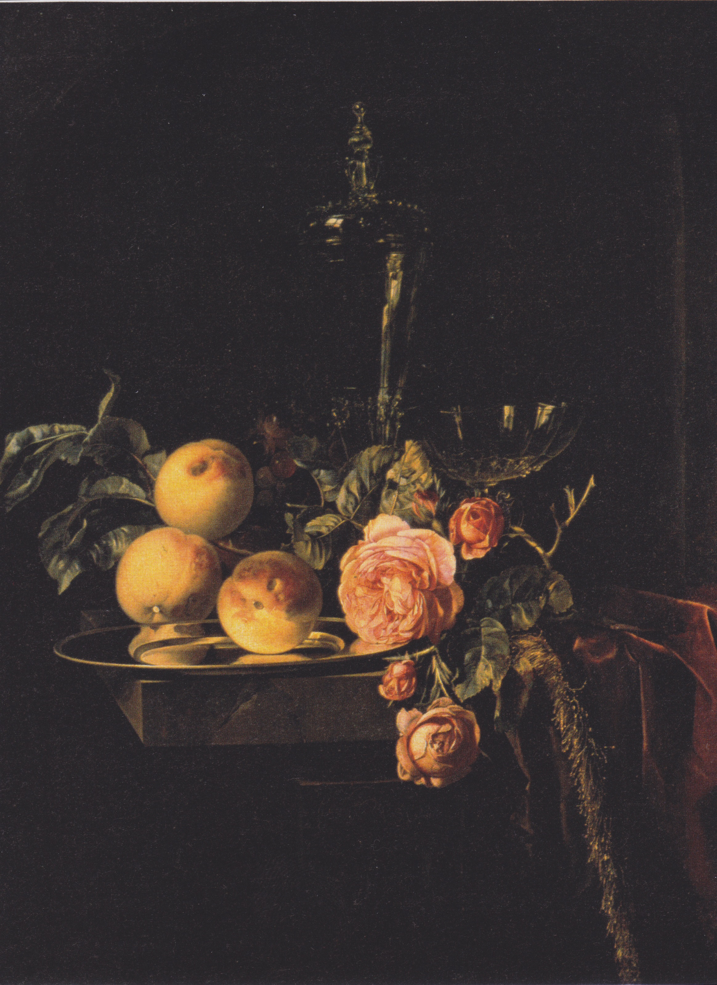 Figure 5. Willem van Aelst, Roses and Peaches, 1659